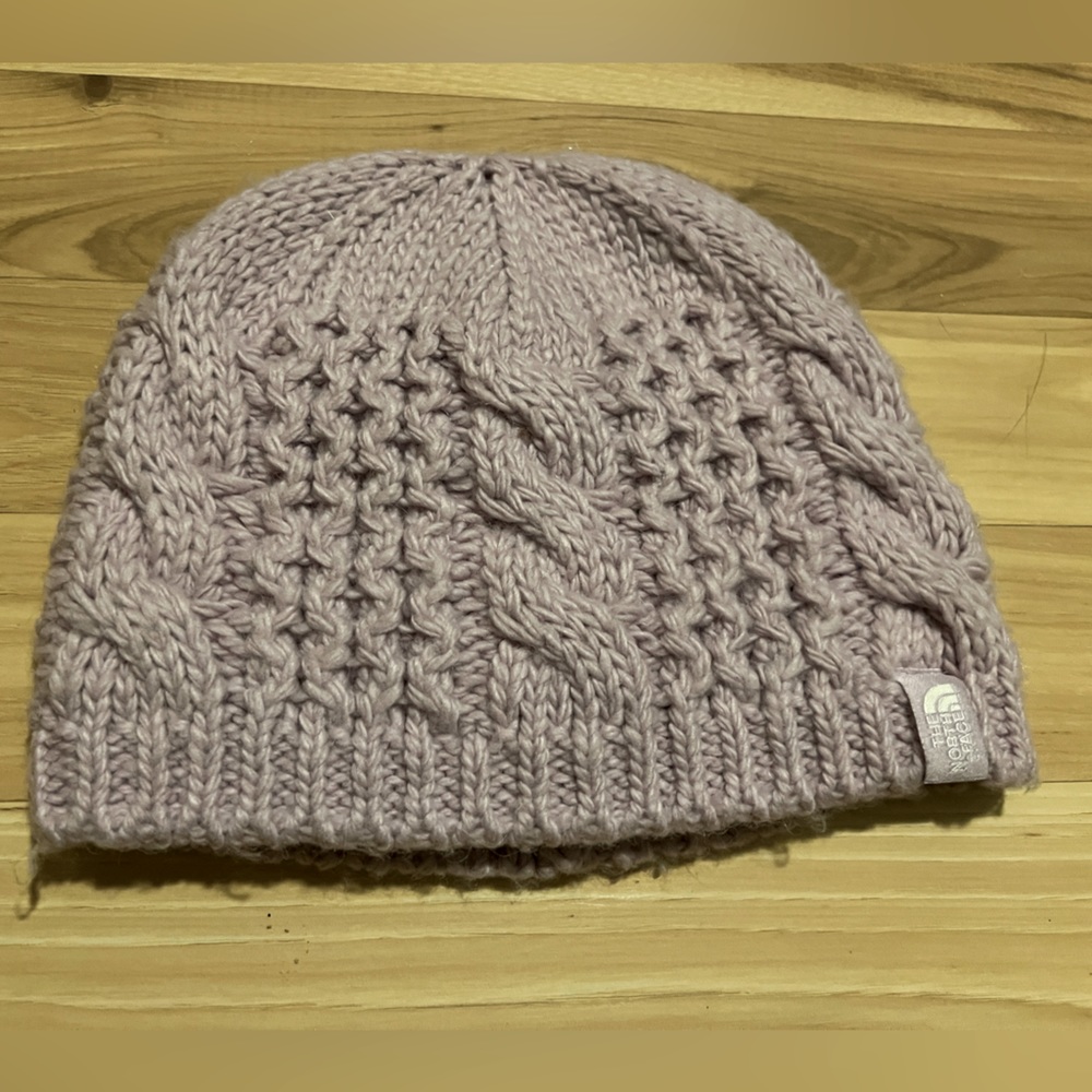 The North Face Lavender Purple Beanie, Soft, Youth size